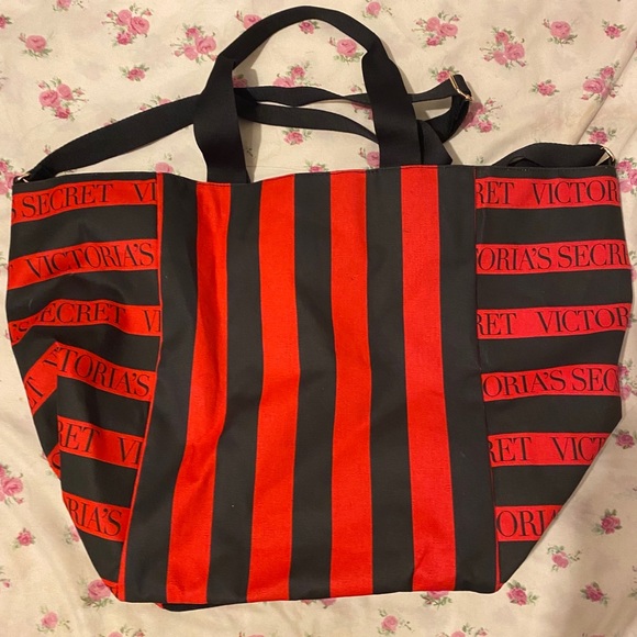 Victoria Secret Large Striped Tote - Picture 4 of 4
